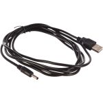 Кабель Gembird USB 2.0 AM/DC 3,5мм для хабов, 1.8м, экран, черный, пакет CC-USB-AMP35-6 (артикул 16059654) – фото 1