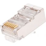 Коннектор NIKOMAX RJ45/8P8C под витую пару, 100шт NMC-RJ88RZ50SD1-100 (артикул 15896236) – фото 1
