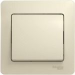 Выключатель Schneider Electric 1-клавишный GLOSSA бежевый SchE GSL000212 (артикул 15425254) – фото 1