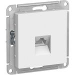 Механизм компьютерной розетки Schneider Electric ATLAS DESIGN RJ45 белый ATN000183 (артикул 15873947) – фото 1