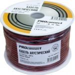 Акустический кабель 2х0.75 кв.мм, красно-черный, 100м PROCONNECT 01-6104-6 (артикул 15557635) – фото 1