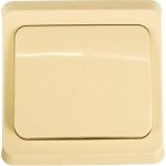 Переключатель Schneider Electric 1-клавишный СП Этюд 10А кремовый SchE BC10-004K (артикул 15170204) – фото 1
