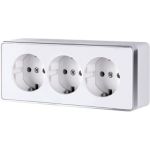 Тройная розетка с заземлением и шторками Werkel WL15-02-05 a041179 (артикул 15958287) – фото 1