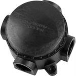 Монтажная разветвительная коробка FERON 380V, 110х48х110, черный, КЭМ 1-10-4Б 29850 (артикул 15928620) – фото 1