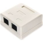 Розетка Cablexpert NA218 RJ-45 кат.6 внешняя 2 порта, 110&amp;Krone NA218 (артикул 15933109) – фото 1