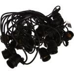 Гирлянда FERON 230V 20 E27 черный, шаг 50cm, IP 65, 13м +3м шнур, CL50-13 29885 (артикул 15828888) – фото 1