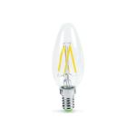 Светодиодная лампа IN HOME LED-СВЕЧА-deco 7Вт 230В Е14 3000К 630Лм прозрачная 4690612007601 (артикул 16022193) – фото 1