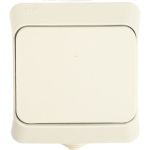 Одноклавишный выключатель Schneider Electric ОП Этюд 10А IP44 белый BA10-041B (артикул 15873926) – фото 1