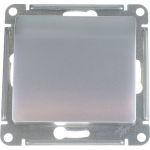 1-клавишный переключатель Schneider Electric GLOSSA 10АХ, АЛЮМИНИЙ GSL000361 (артикул 16314083) – фото 1