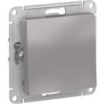 Одноклавишный механизм выключателя Schneider Electric ATLAS DESIGN сх.1 10АХ алюминий ATN000311 (артикул 15873728) – фото 1