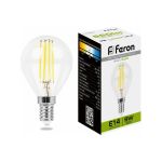 Светодиодная лампа FERON 9W 230V E14 4000K прозрачная, LB-509 38002 (артикул 16005967) – фото 1