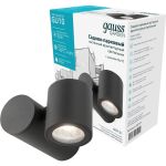 Настенный садово-парковый светильник Gauss Sonata архитектурный, 1xGU10, 142x155x70mm GD151 (артикул 16696576) – фото 1