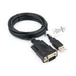 Конвертер USB-SERIAL AM/DB9M Cablexpert, 15 м, WinXP-Win8, черный пакет, UAS-DB9M-02 (артикул 16206425) – фото 1