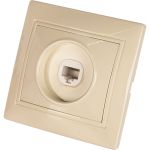 Компьютерная розетка UNIVersal Севиль слоновая кость ivory Б-С0051 (артикул 15747570) – фото 1