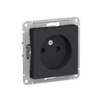 Розетка Schneider Electric AtlasDesign Карбон б/з, 16А, механизм ATN001041 (артикул 16893853) – фото 1