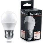 Светодиодная лампа FERON PRO LB-1406 Шарик E27 6W 2700K 38068 (артикул 16233642) – фото 1