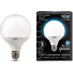 Лампа Gauss LED G95 E27 16W 1400lm 4100K 1 32 105102216 (артикул 15869253) – фото 1