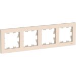 4-постовая универсальная рамка Schneider Electric ATLASDESIGN БЕЖЕВЫЙ ATN000204 (артикул 16314081) – фото 1