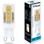 Светодиодная лампа FERON 5W 230V G9 6400K, LB-432 25771 (артикул 15745571) – фото 1