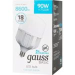 Лампа Gauss Basic, T160, AC180-240V, 90W, 8600lm, 6500K, E40, LED, 1/6 11734392 (артикул 16436721) – фото 1