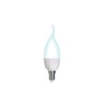 Лампа Uniel LED-CW37 7W/4000K/E14/FR/DIM, PLP01WH, светодиодная, диммируемая UL-00004298 (артикул 16274785) – фото 1
