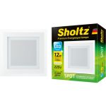 Светодиодный потолочный встраиваемый светильник Sholtz 12Вт 4200К стекло D160мм IP20 LOS3080 (артикул 16123634) – фото 1