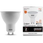 Лампа Gauss LED Elementary MR16 GU10 7W 530lm 3000К 13617 (артикул 15869336) – фото 1