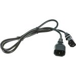 Кабель питания Hyperline PWC-IEC13-IEC14-1.0-BK монитор-компьютер IEC 320 C13 - IEC 320 C14 43793 (артикул 19591188) – фото 1