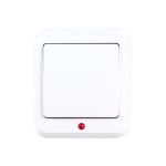 Выключатель Schneider Electric 1-клавишный ОП Прима 6А с индикатором, белый SchE А16-046М A16-046M-B А16-046М-б (артикул 15425263) – фото 1