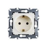Розетка ЭРА 12-2101-02 2P+E Schuko, 16A-250В, IP20, слоновая кость Б0014676 (артикул 15840938) – фото 1