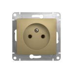 1-местный механизм розетки Schneider Electric скрытой проводки Glossa 16А IP20 без заземления титан GSL000441 (артикул 18126457) – фото 1
