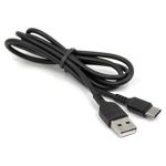 Кабель Mirex, USB 2.0 AM-Type-C 1 метр, 2.4A, чёрный, в коробке 13700-008T2BK (артикул 17274888) – фото 1