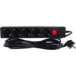 Сетевой фильтр PERFEO POWER+ 5,0м 5 розеток черный 30 012 493 (артикул 16088819) – фото 1