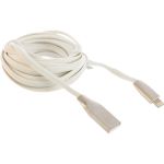 Кабель для Apple Cablexpert серия Gold AM/Lightning, длина 3м, белый, блистер CC-G-APUSB01W-3M (артикул 16206458) – фото 1