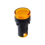 Индикаторная лампа Navigator NBI-I-AD22-230-Y желтая, d22мм, 230В AC/DC 82802 (артикул 18109117) – фото 1