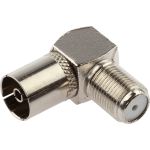 Угловой переходник ЭРА RS-A03-1 гнездо F - гнездо TV, simple Б0048295 (артикул 16926175) – фото 1