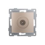Механизм антенной розетки, GUSI ELECTRIC Bravo одинарной, СУ, шампань С10А1-027 (артикул 16183985) – фото 1