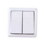 2-клавишный выключатель Schneider Electric ХИТ, О/У, 6А, 250В, БЕЛЫЙ, VA56-232I-B (артикул 16313823) – фото 1