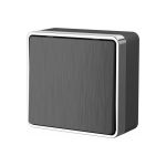Выключатель WERKEL W5012004 одноклавишный проходной Gallant графит рифленый a051338 (артикул 16074336) – фото 1