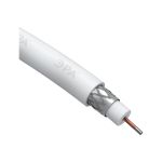 Коаксиальный кабель ЭРА RG6U, 75 Ом, CCS/, PVC, цвет белый Б0044599 (артикул 16109814) – фото 1