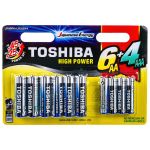 Алкалиновый элемент питания Toshiba 6*LR6 + 4*LR03 multipack 10/card 5450 (артикул 16379444) – фото 1