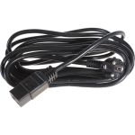 Кабель питания Shucko+C19 (3x1.5), 16A, угловая вилка, 5 м Hyperline PWC-IEC19-SHM-5.0-BK 43800 (артикул 15550739) – фото 1