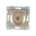 Механизм антенной розетки GUSI ELECTRIC Ugra одинарной, СУ, шампань С11А1-027 (артикул 16183975) – фото 1