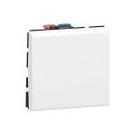 Выключатель Legrand Mosaic 10АХ 2 модуля 77010 (артикул 16540931) – фото 1