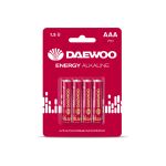 Алкалиновая батарейка DAEWOO LR03 ENERGY Alkaline 2021 BL-4 5029903 (артикул 17371722) – фото 1