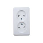 Розетка Schneider Electric 2-м ОП Этюд 16А без заземления з/ш белая SchE PA16-006B (артикул 15170241) – фото 1