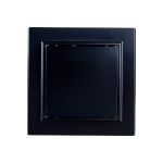 1-клавишный выключатель STEKKER PSW10-9003-03, 250V, 10А, серия Эрна, черный 39472 (артикул 19654104) – фото 1