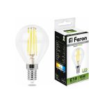 Светодиодная лампа FERON 5W 230V E14 4000K, LB-61 25579 (артикул 15928855) – фото 1