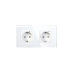 Умная розетка HIPER WiFi 2.4 ГГц, 100-250 В, 16 А, 3.8 кВт, ЕВРО Shuko, 2 модуля, белая HDY-OW02 (артикул 16306918) – фото 1
