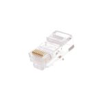 Коннектор NETLAN RJ45/8P8C, категория 5e, 3 мкд, универсальный, 1000шт. EC-UP8P8C-5E-003-TR-1000 (артикул 16198249) – фото 1